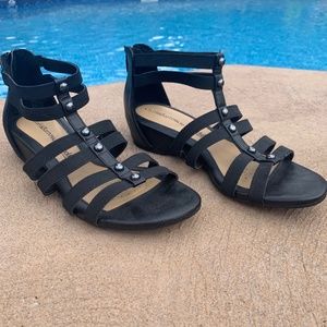 Women Croft & Barrow with Ortholite Black Sandal